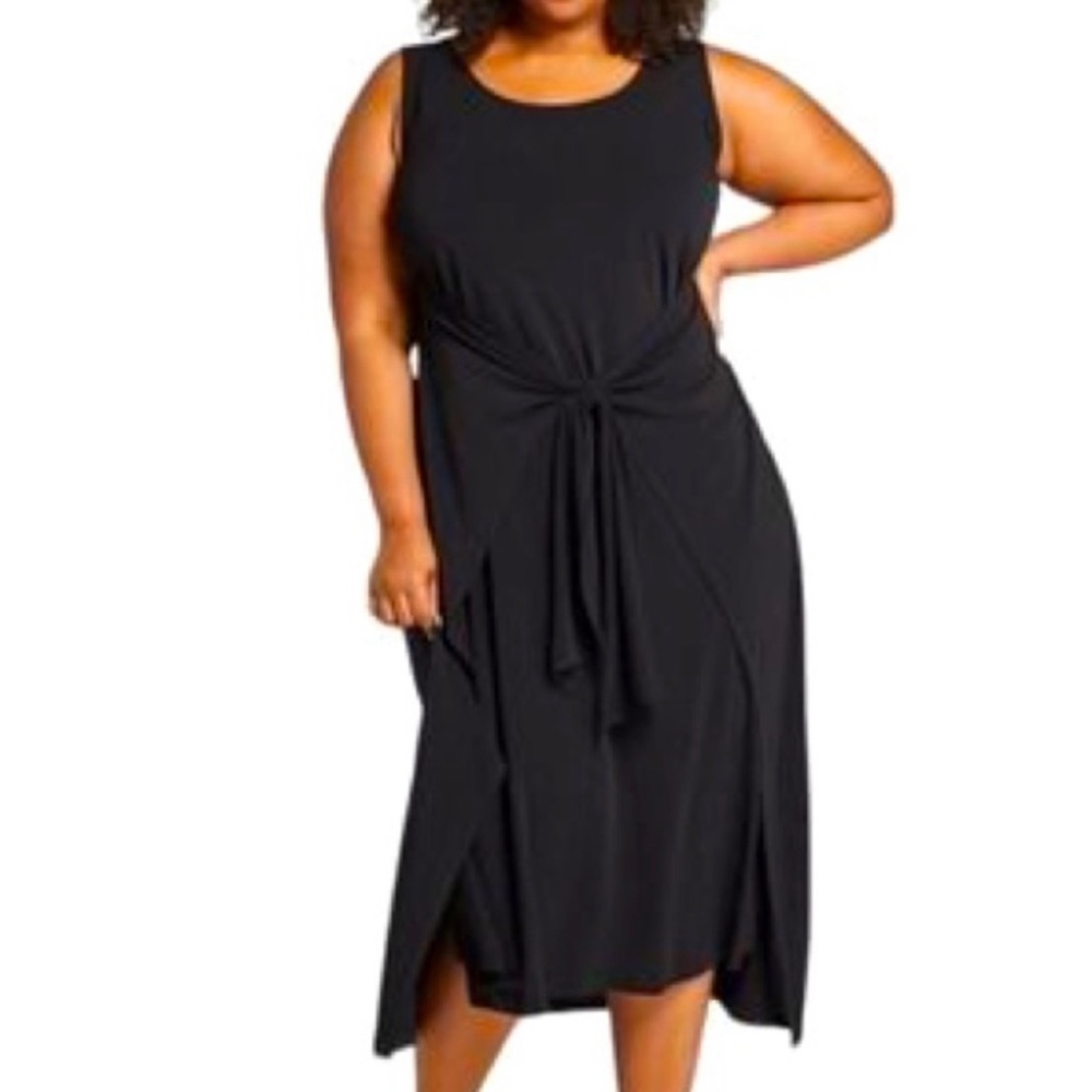 18/20 Lane Bryant Tie Front Column Dress